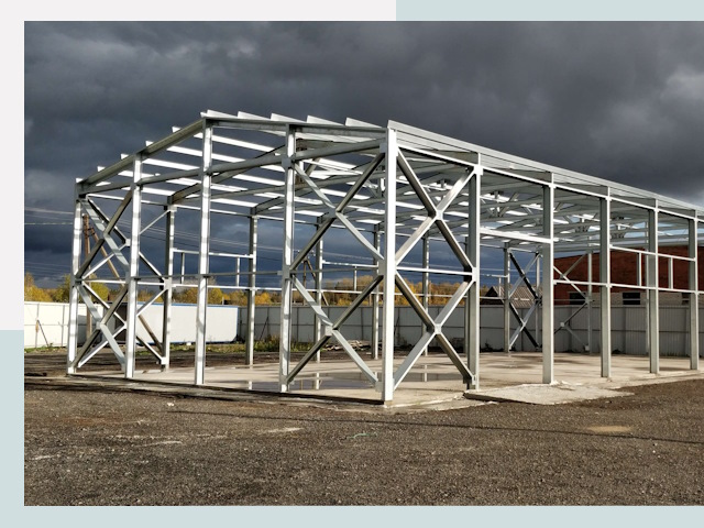 Двускатные ангары в Подольск от 625 руб. за квадрат