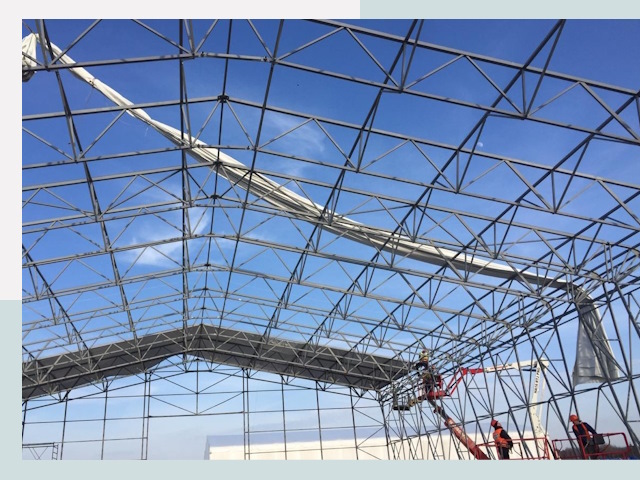 Шатровые ангары от 625 руб. в Подольске и Московской области