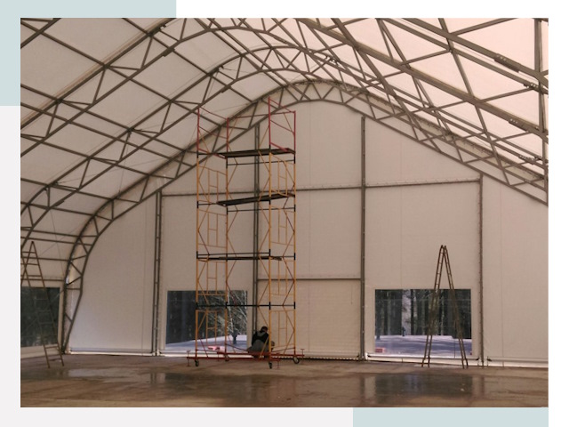 Шатровые ангары в Подольске