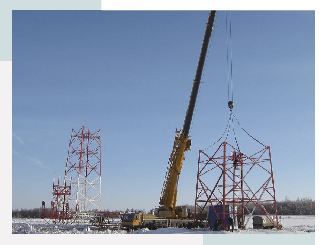 Монтаж вышек связи в Подольске