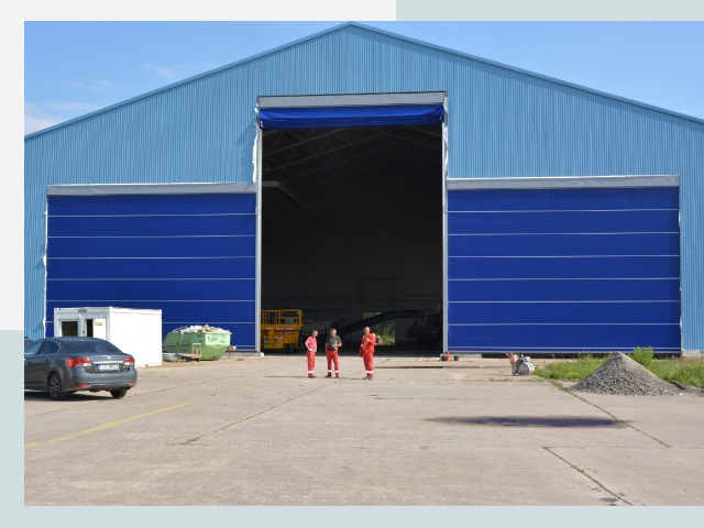 Ангарные ворота в Подольск от СтальСтрой-Пдл по цене 625 руб.