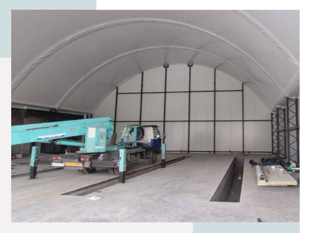 Внутреннее оснащение ангаров в Подольске